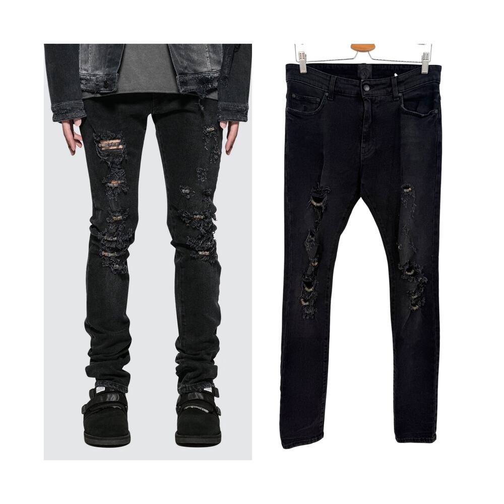 Alchemist Hoss Fully Loaded Rings Distressed Black Jeans Hold Fast 2018 31